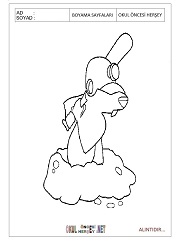 Köstebek boyama sayfaları